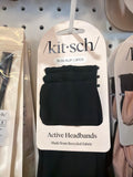 Recycled Active Headbands 3pc Set- Black