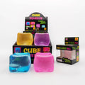 Eagle Crest Industries Inc. - High Clear Solid Cube Squishy Toy -  Fidget Stress Ball