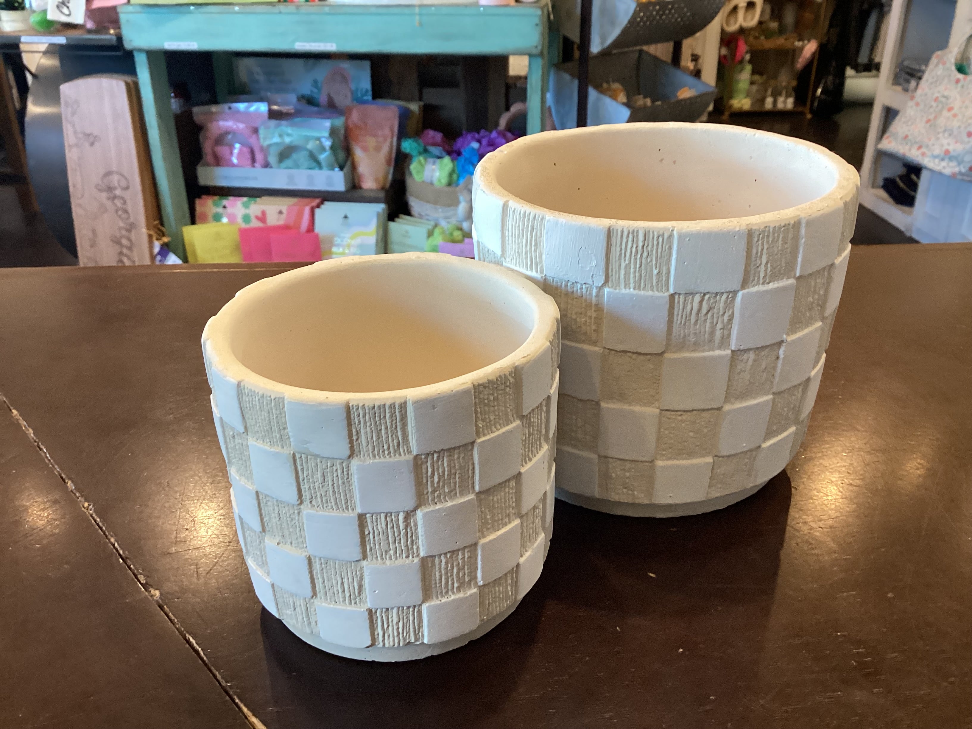 Weave Pattern Planters (Set of Two)