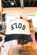 C.C GOLF Letter Embroidered on Two Tone Trucker Hat