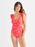 Ashley One Piece Swimsuit - Garden Samba Pink