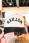 MOTHER Letter Embroidered on Two Tone Trucker Hat