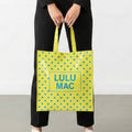 Girlie Girl Originals - LM-BG-1004  REUSABLE TOTE -BUTTER BLUE DOT