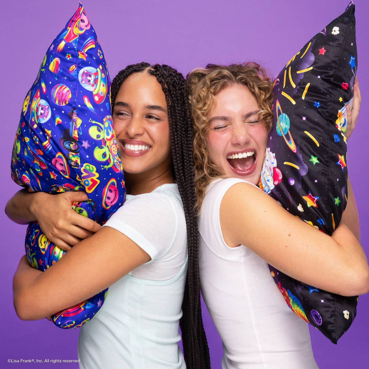 KITSCH - Lisa Frank x Kitsch Standard Satin Pillowcase - Saturn Sundae™