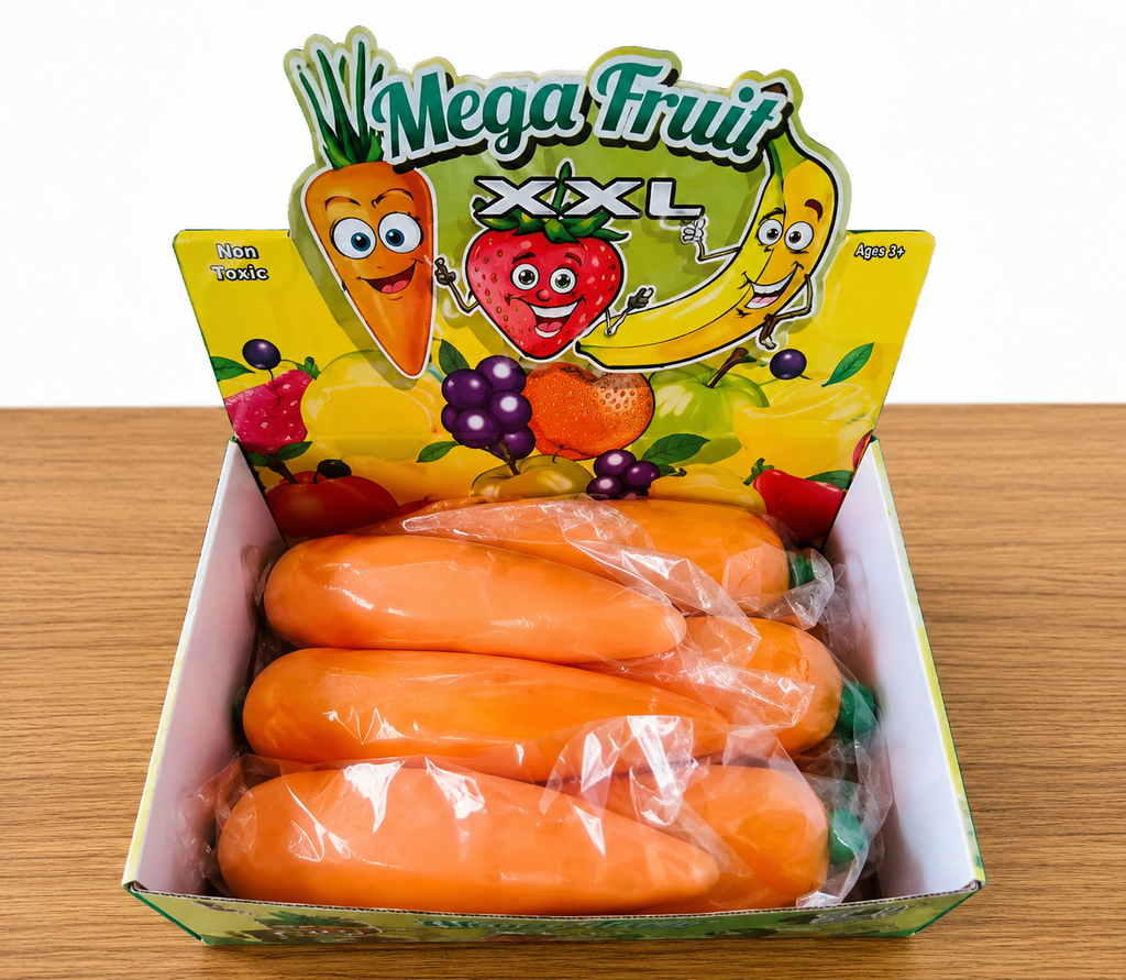 Crosstown Brands - Jumbo XXL Squishy Squeezy Carrot