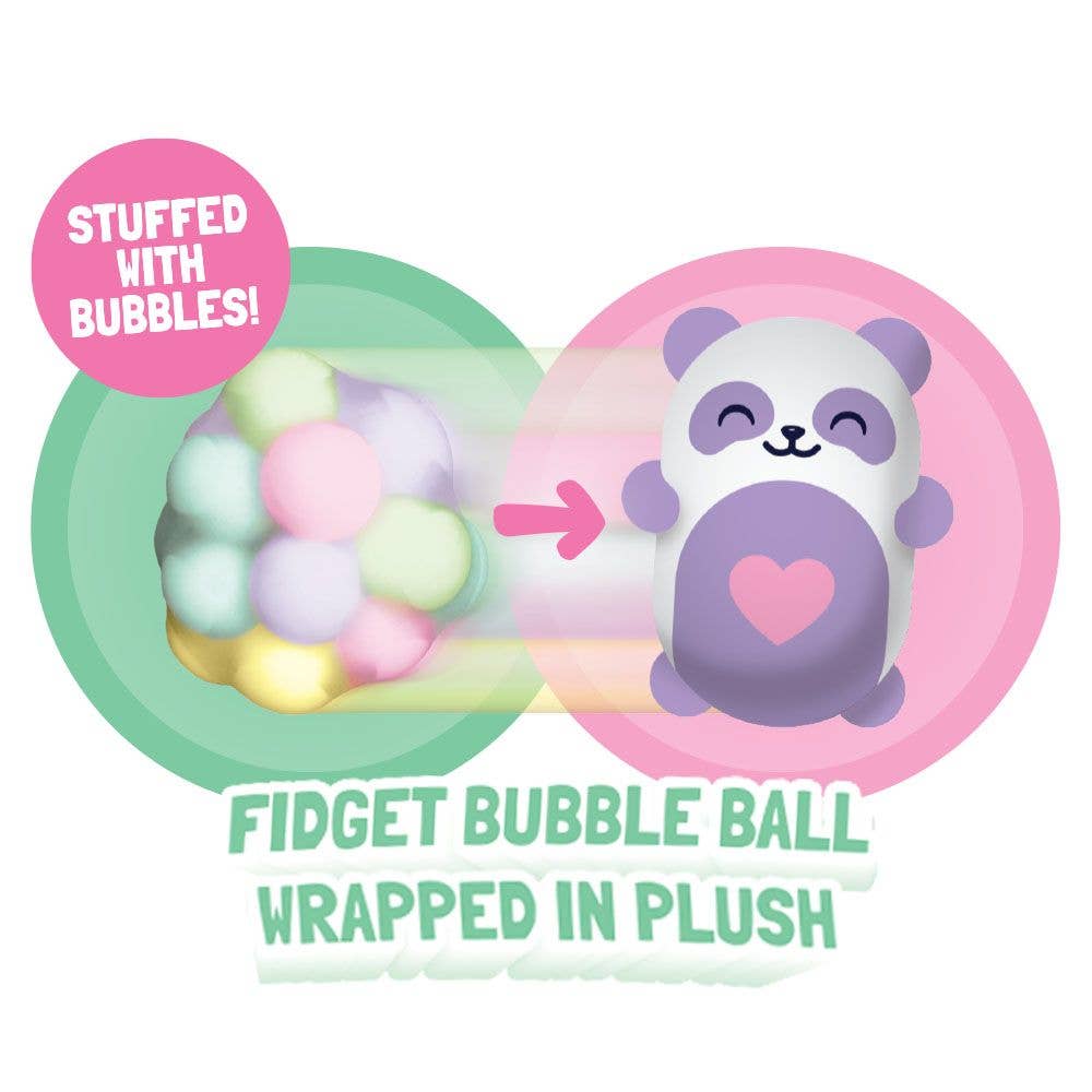 Top Trenz Inc - Bubble Stuffed Squishy Friends Original Plush Wrapped Fidget