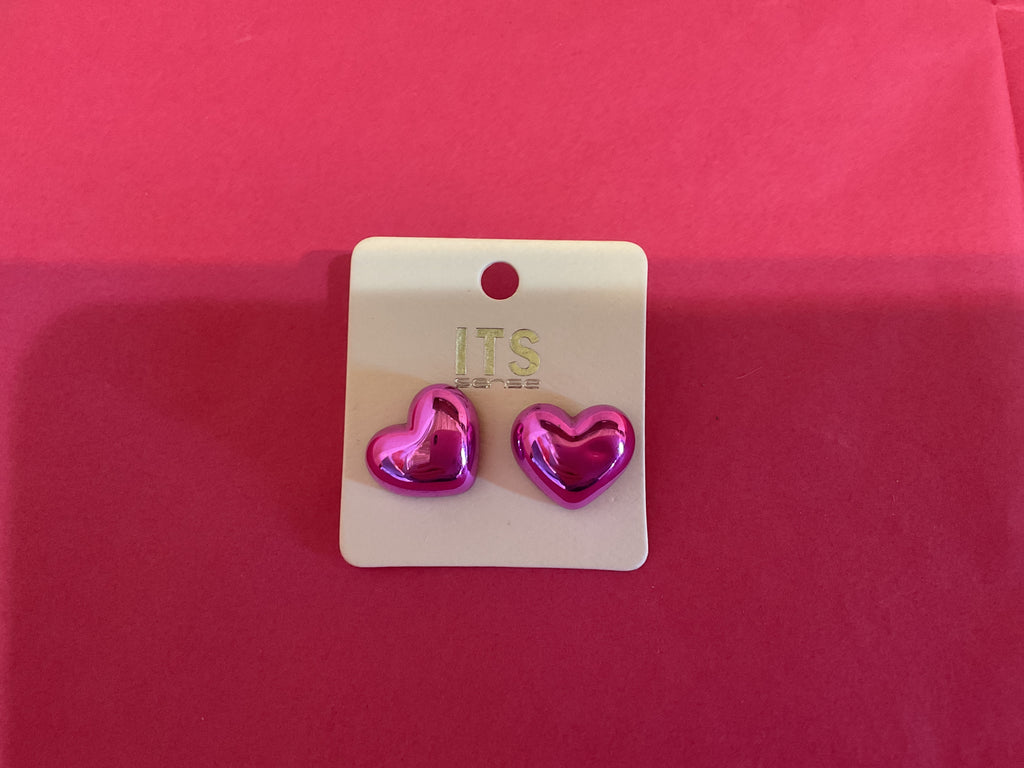 Tatum Heart Stud Earrings