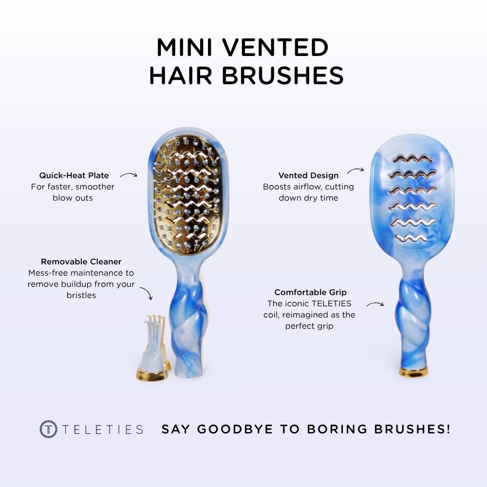 TELETIES - Mini Vented Brush | Tide & True