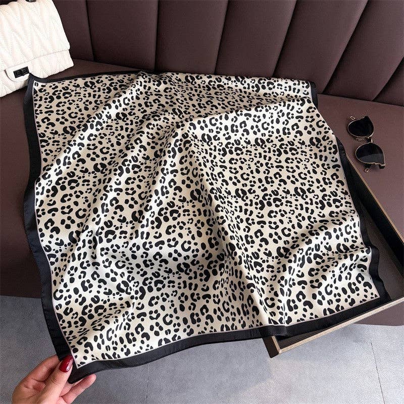 Sheer Trend - Fashionable Leopard Print Scarf