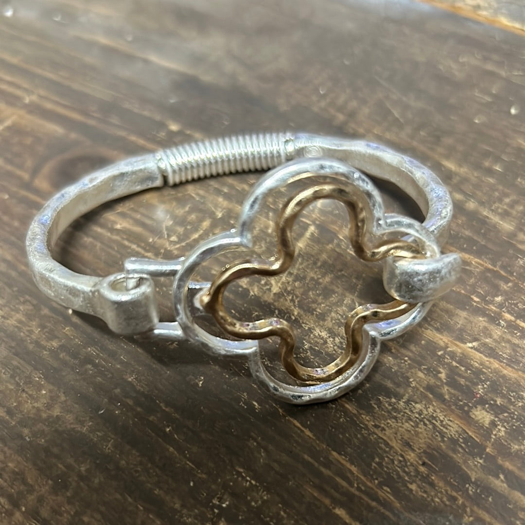 Cross Hinged Bracelet