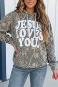 LA Society - LAS Wetsern Camouflage Jesus Loves You Hoodie (S-XL)