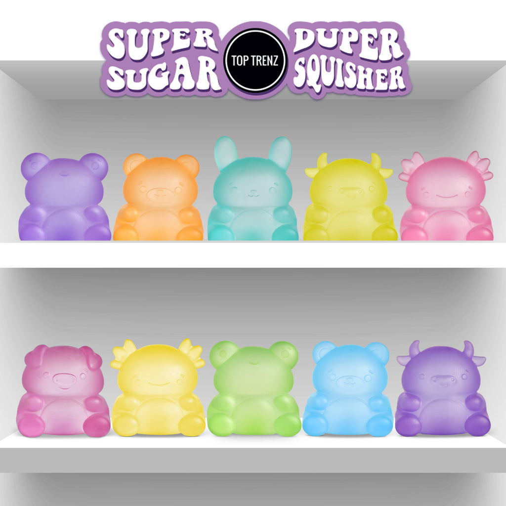 Top Trenz Inc - Super Duper Sugar Squisher Variety Kit /66 Pieces $5.00 each