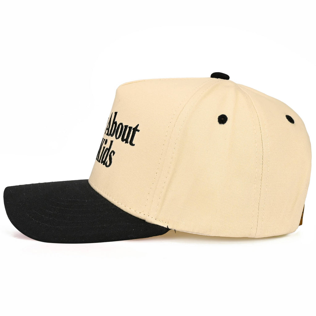Hana - C.C SORRY ABOUT MY KIDS Letter Two Tone Trucker Hat