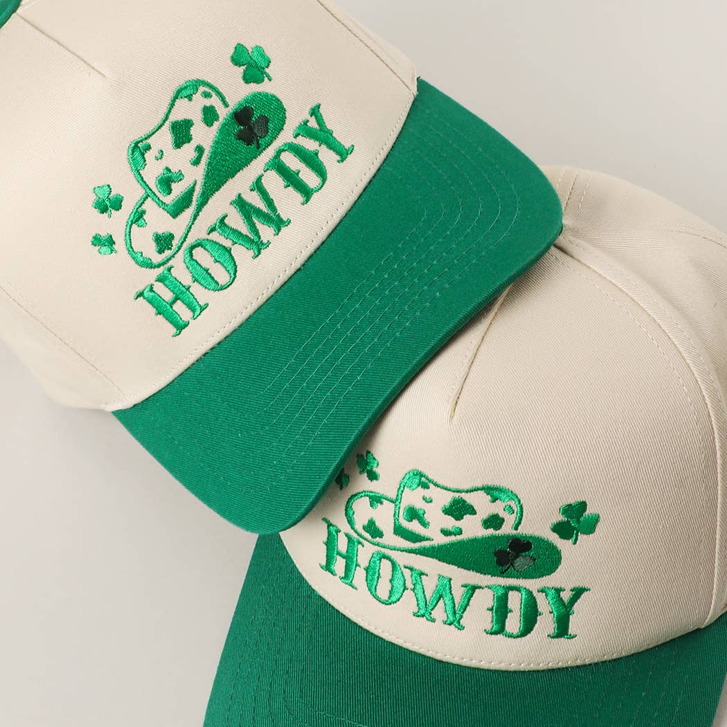 HOWDY Embroidery Two-Tone Trucker Hat