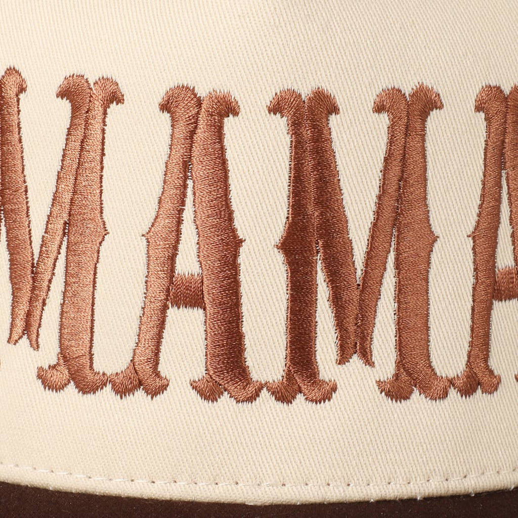 Fashion City - MAMA Typographic Design Embroidery Baseball Cap