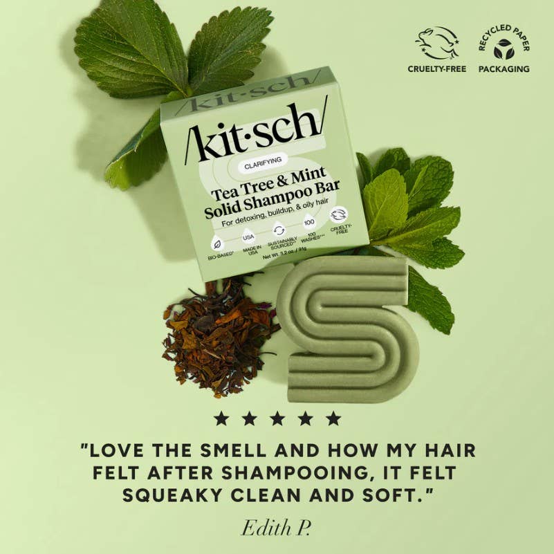 KITSCH - Tea Tree & Mint Clarifying Shampoo Bar