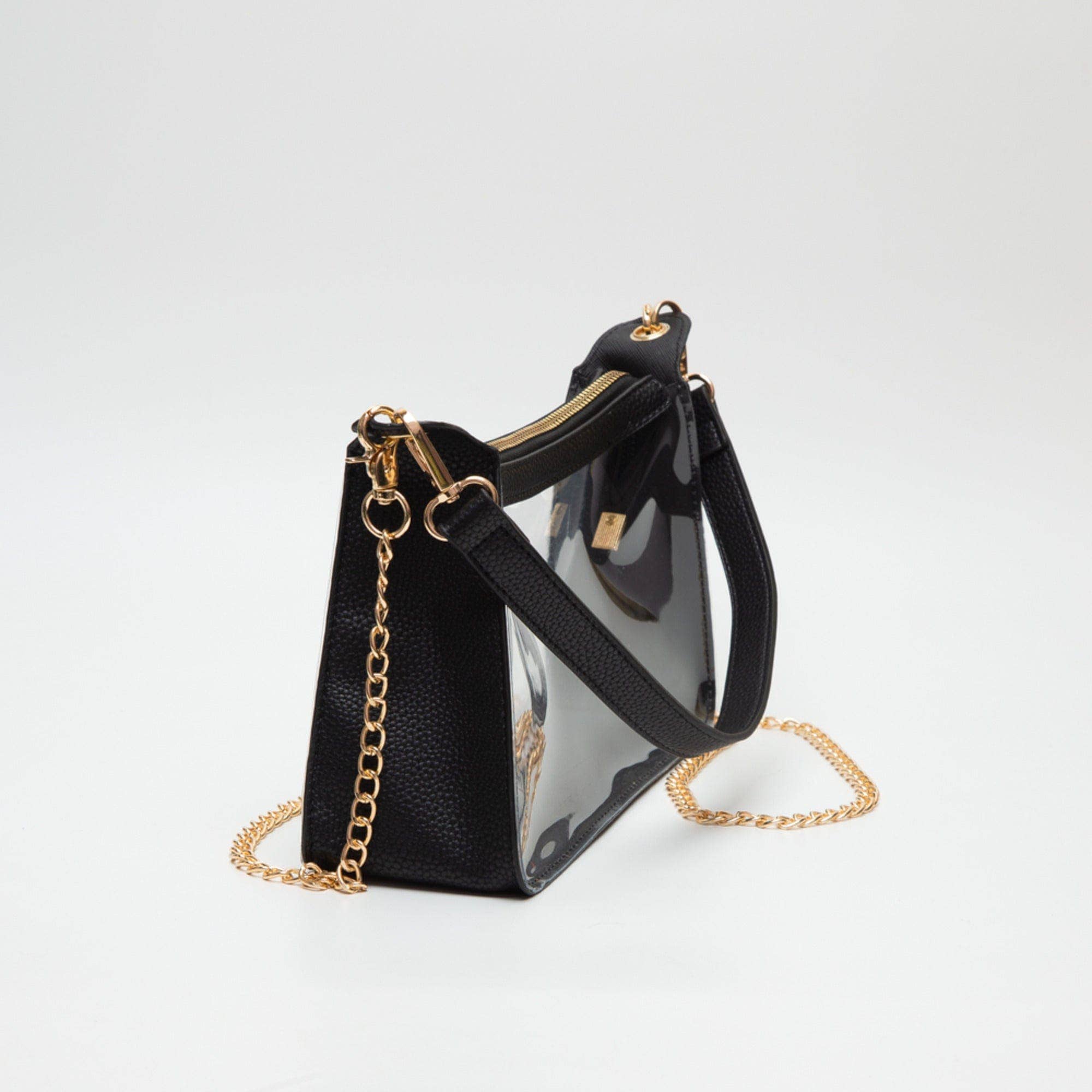MiMi Wholesale - TG10618 Marilyn Clear Satchel Bag With Chain Strap