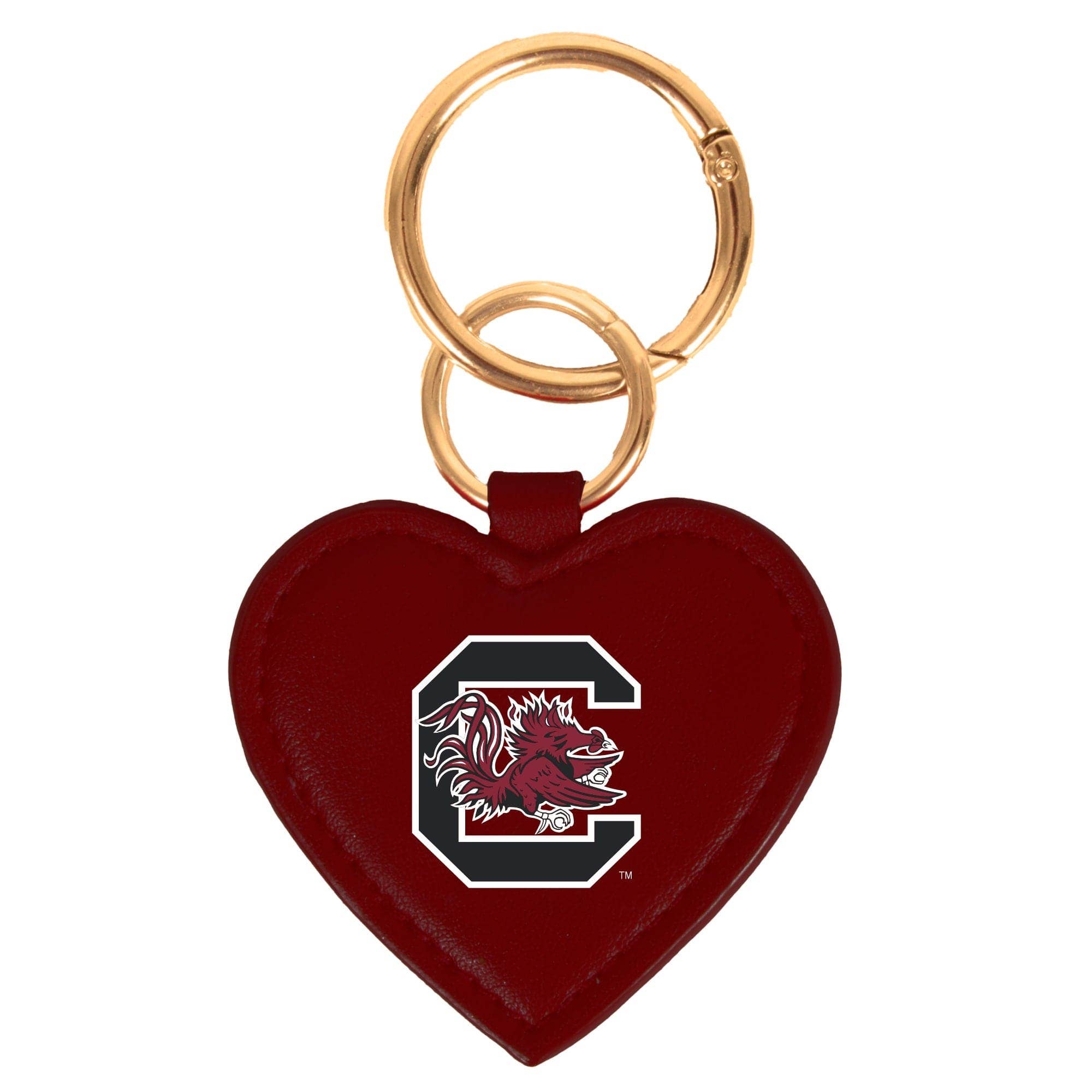 Desden - South Carolina Gamecocks Heart Bag Charm/ Key Ring