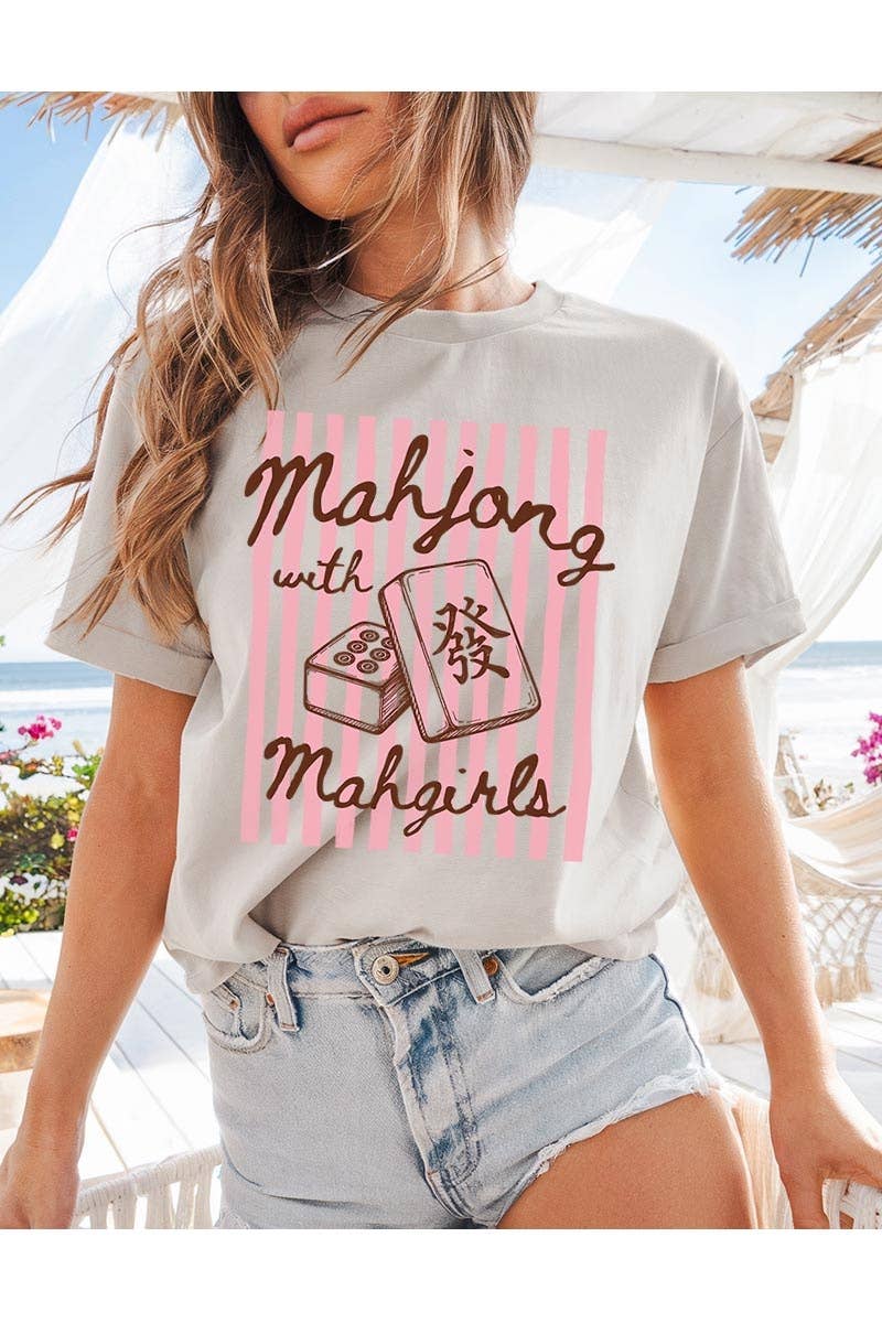 COLORBEAR - Mahjong Mahgirls Graphic Heavy Cotton Tee