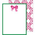 Flat Notecard Set of 10 | Pink Bow