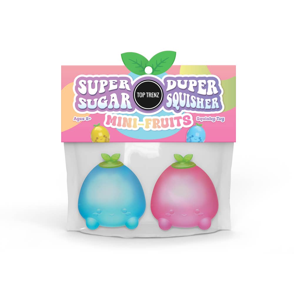 Top Trenz Inc - Super Duper Sugar Squisher - Mini Fruits 2 Pack set