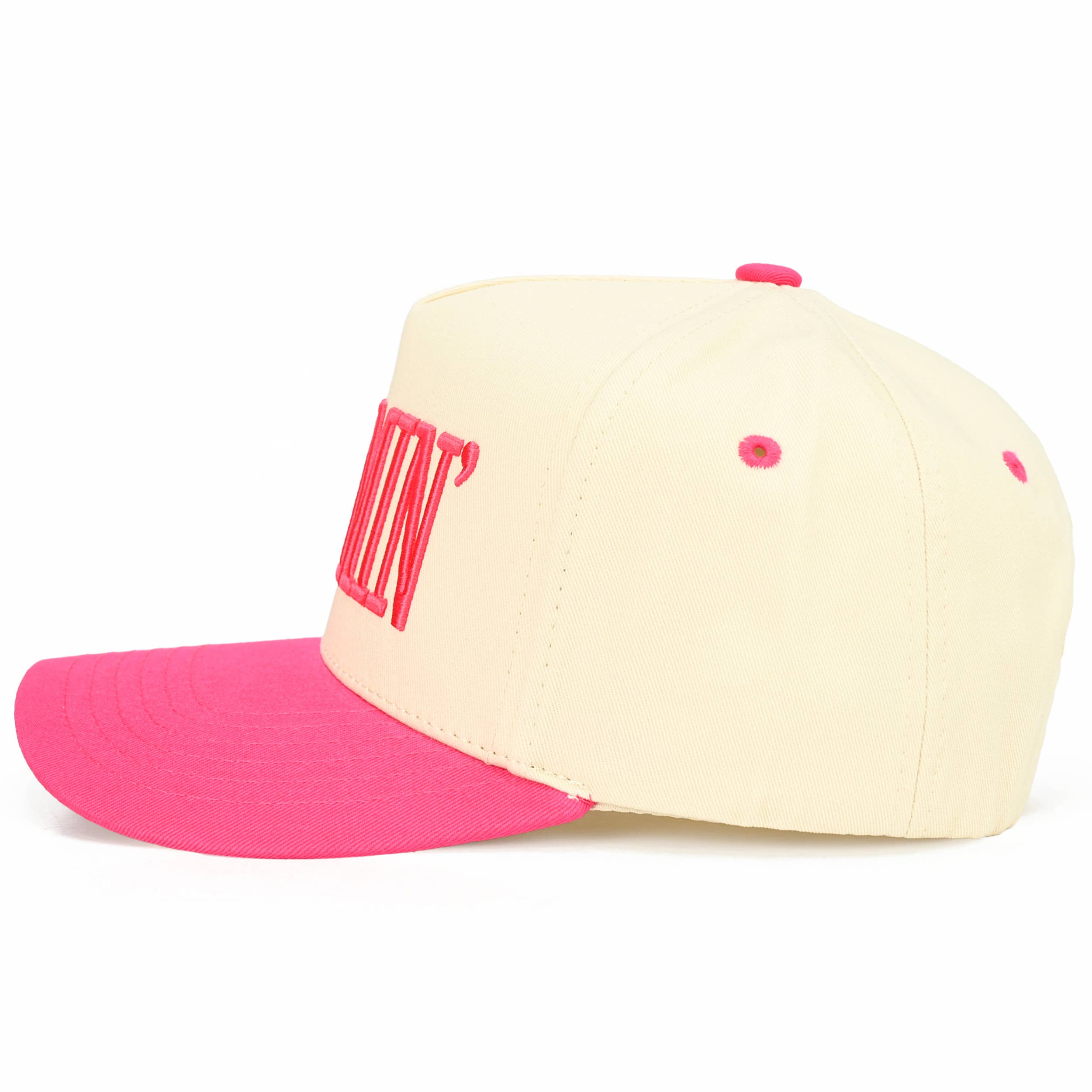 MOMMIN Letter Two Tone Trucker Cap