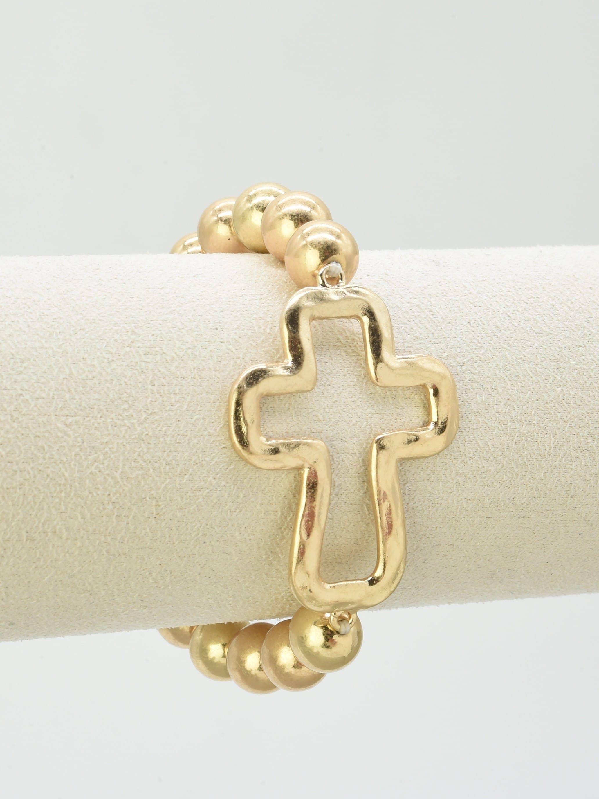 MiMi Wholesale - CB2373 Cross Stretch Bracelet