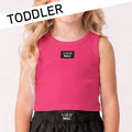 Girlie Girl Originals - TD-TK-1000 HOT PINK TODDLER SOLID TANK