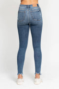 HW Skinny w/ Destroy & Shark Bit Hem