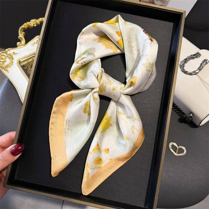 Sheer Trend - Fashion Print Square Scarf
