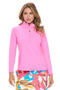 ARYEH - Tera Quarter-Zip Top with Underarm Mesh
