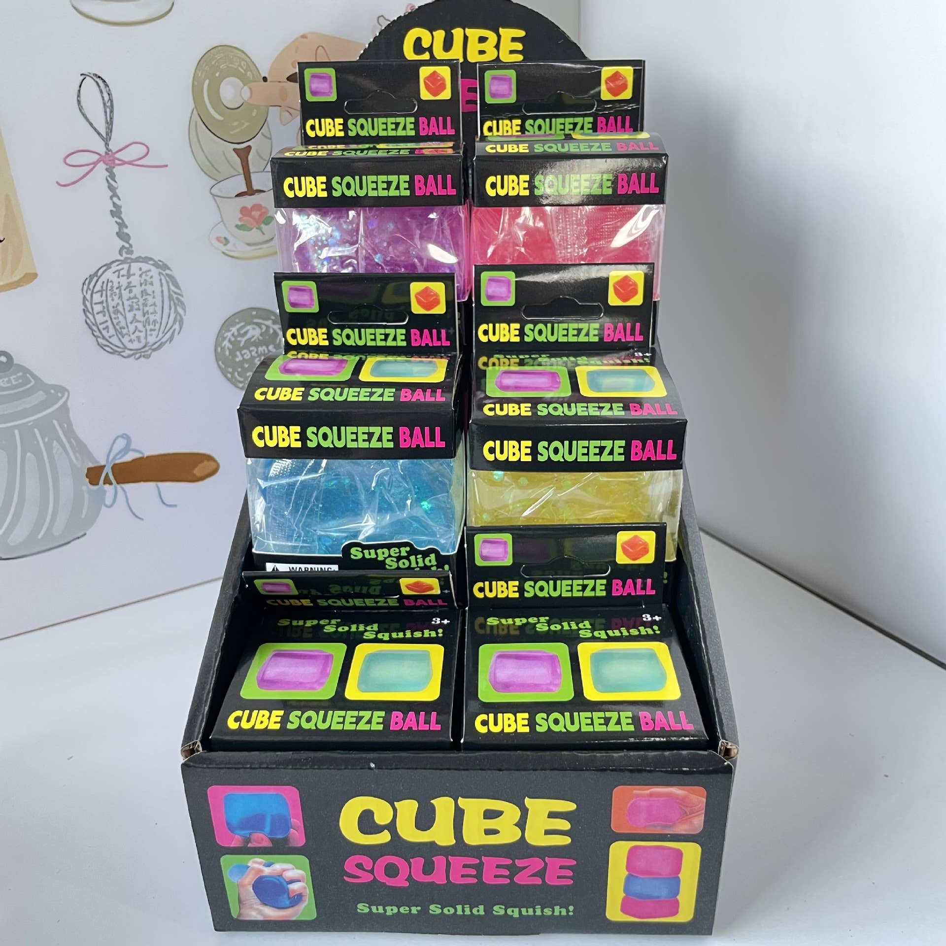 Eagle Crest Industries Inc. - Glitter Sugar Ice Cube Squeezy Stress Relief Toy