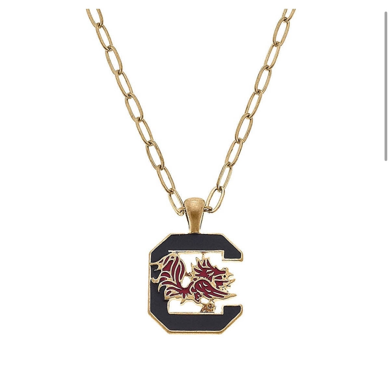 University of South Carolina gamecocks College Enamel Pendant Necklace.