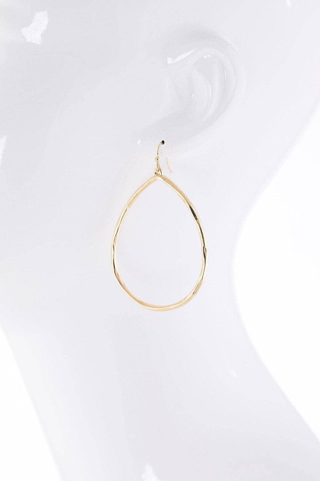 Hammered Teardrop Earrings
