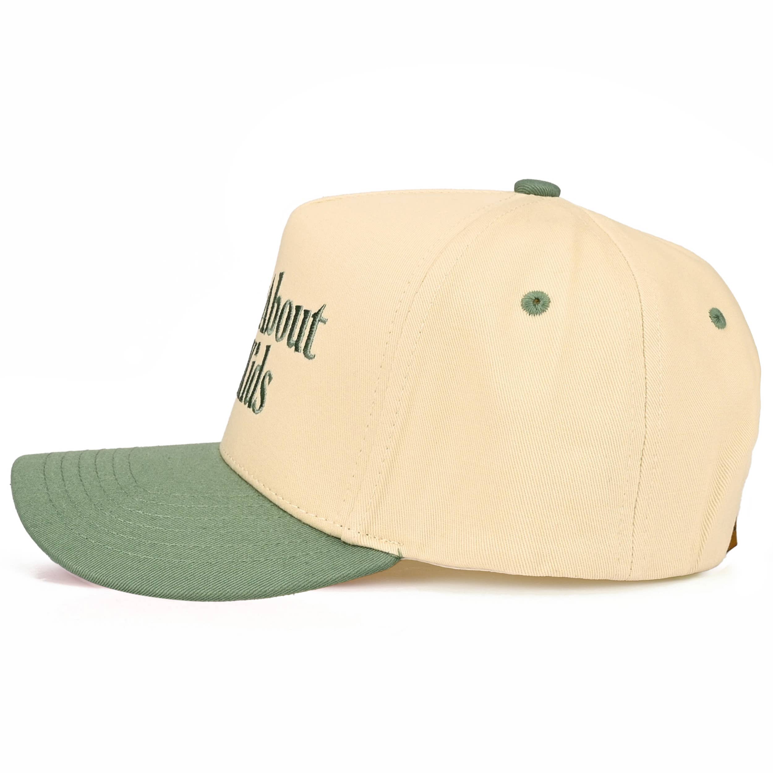 Hana - C.C SORRY ABOUT MY KIDS Letter Two Tone Trucker Hat