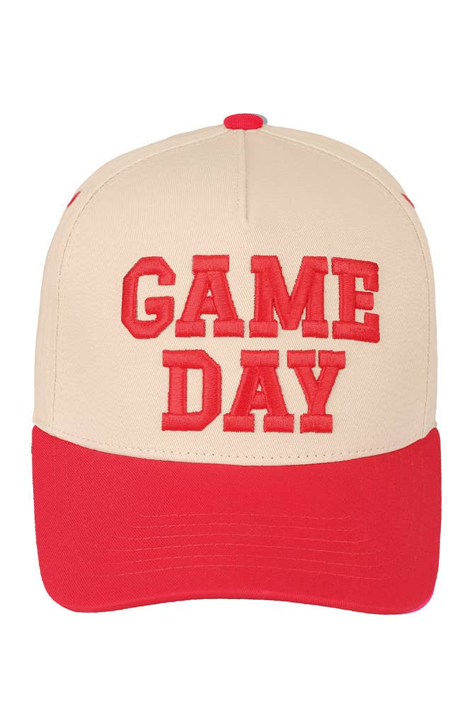 GAME DAY Embroidered Cotton Baseball Cap