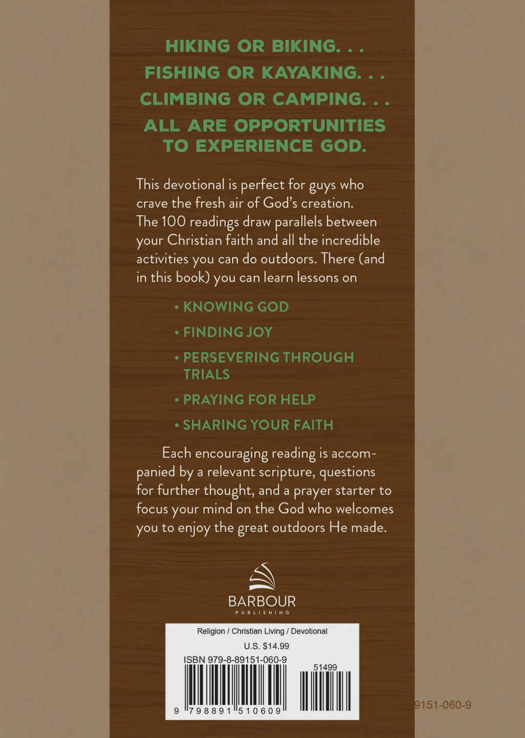 The Outdoor Adventure Devotional