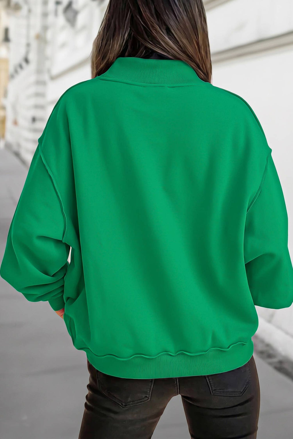 Aapparella - Reversible Oversized Mock Neck Sweatshirt | S-4X