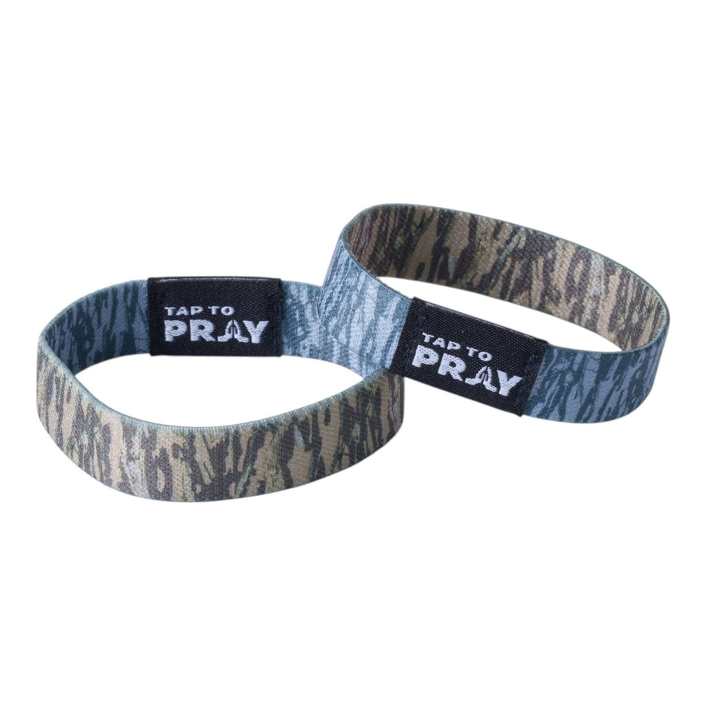 Versible - Tap To Pray™ Wristbands - Tree Bark Camo Brown & Grey
