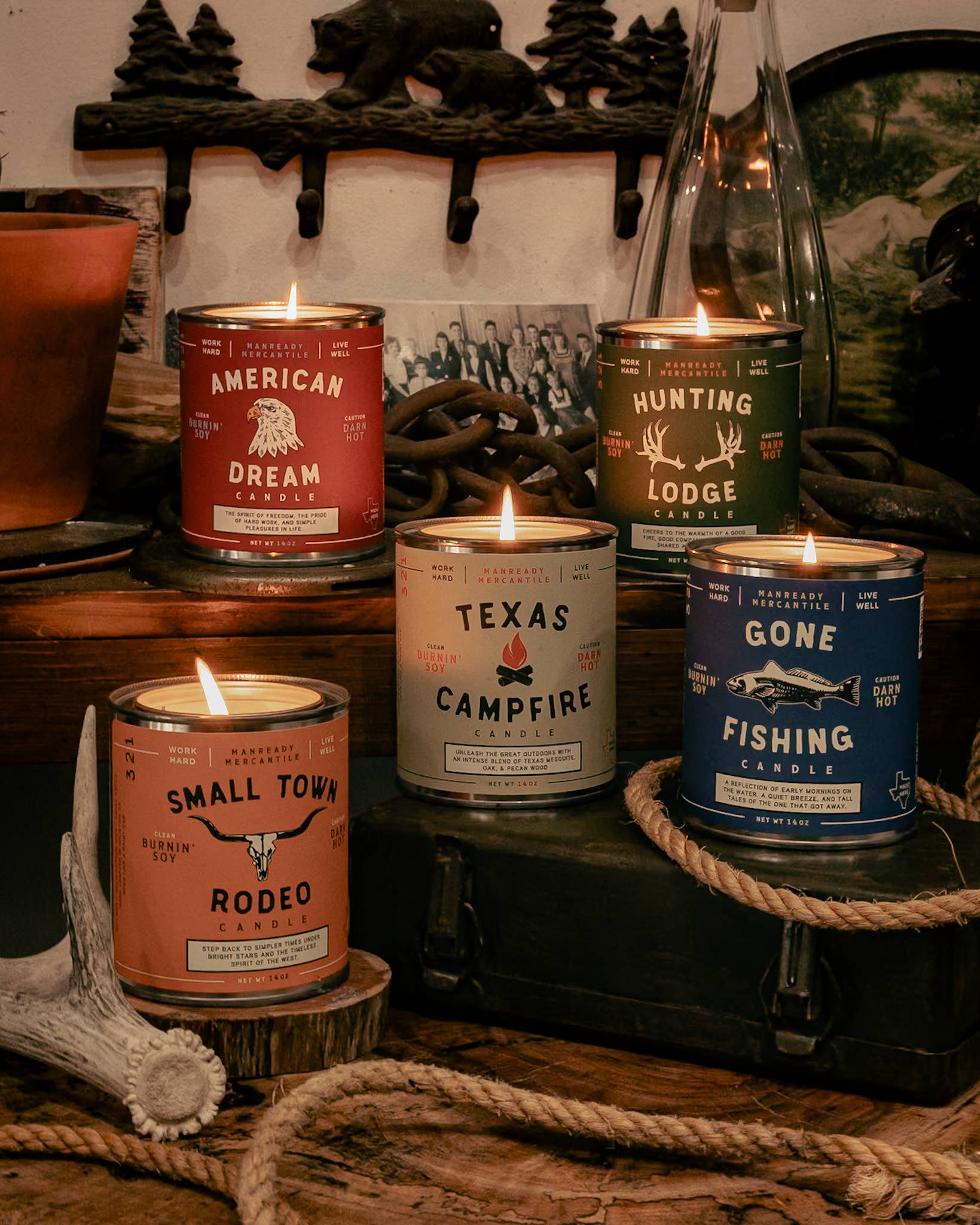 Manready Mercantile - Candle | The Americana Series | Gone Fishing