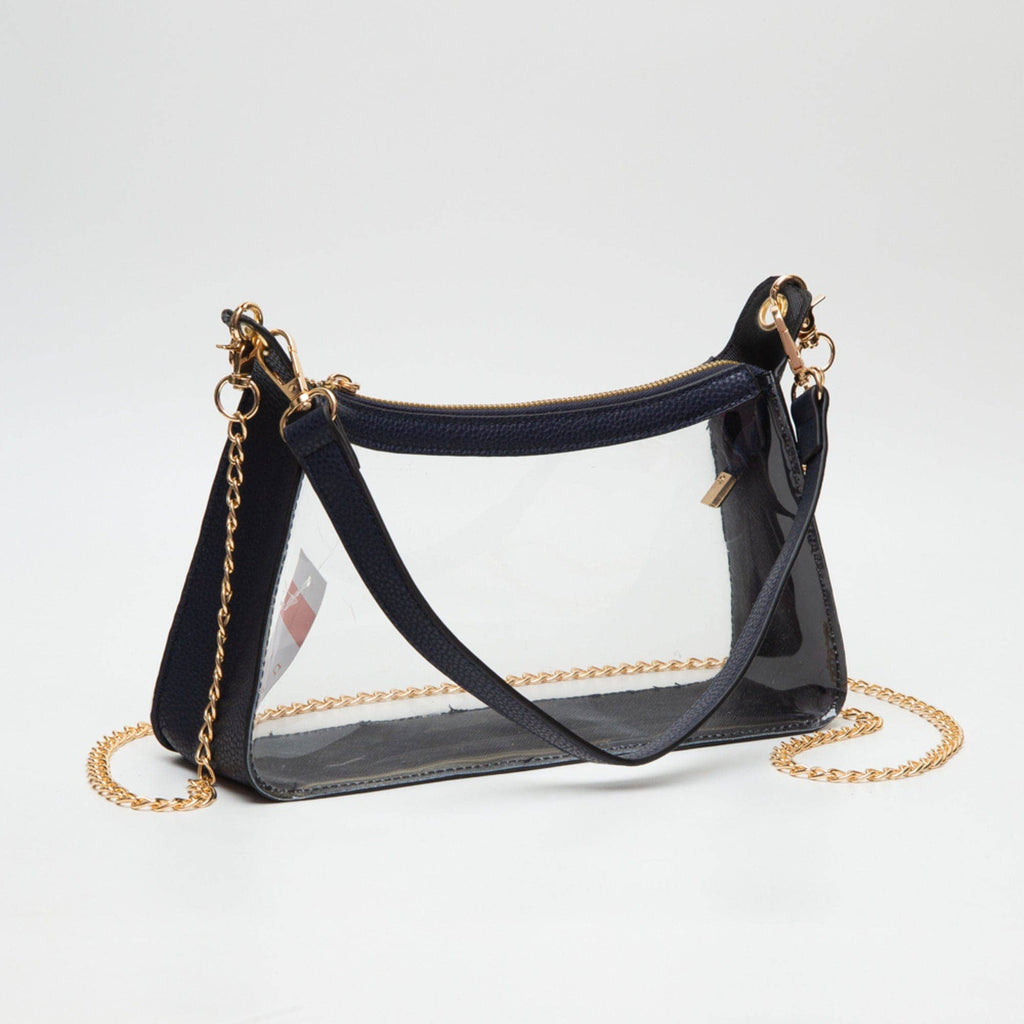 MiMi Wholesale - TG10618 Marilyn Clear Satchel Bag With Chain Strap