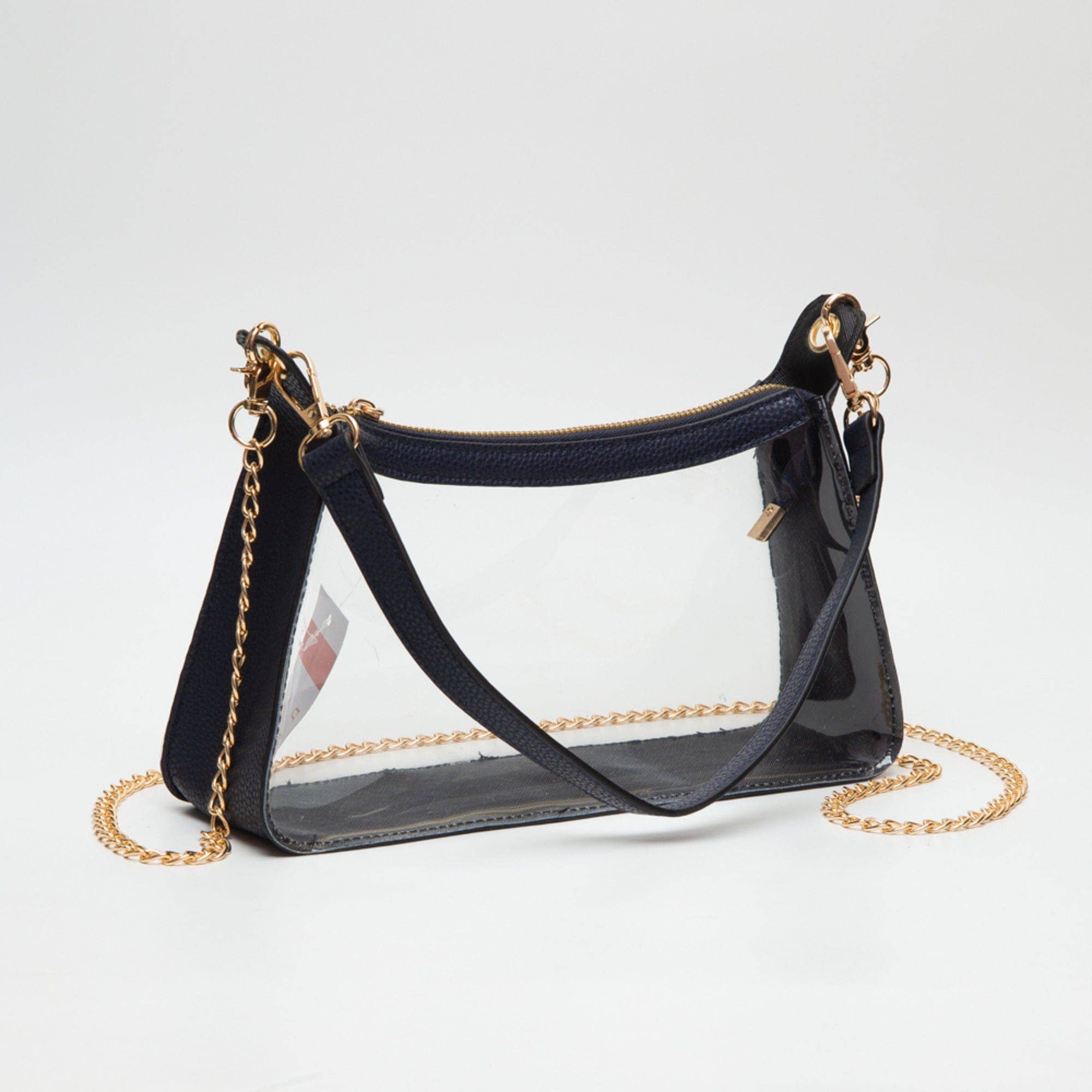 MiMi Wholesale - TG10618 Marilyn Clear Satchel Bag With Chain Strap
