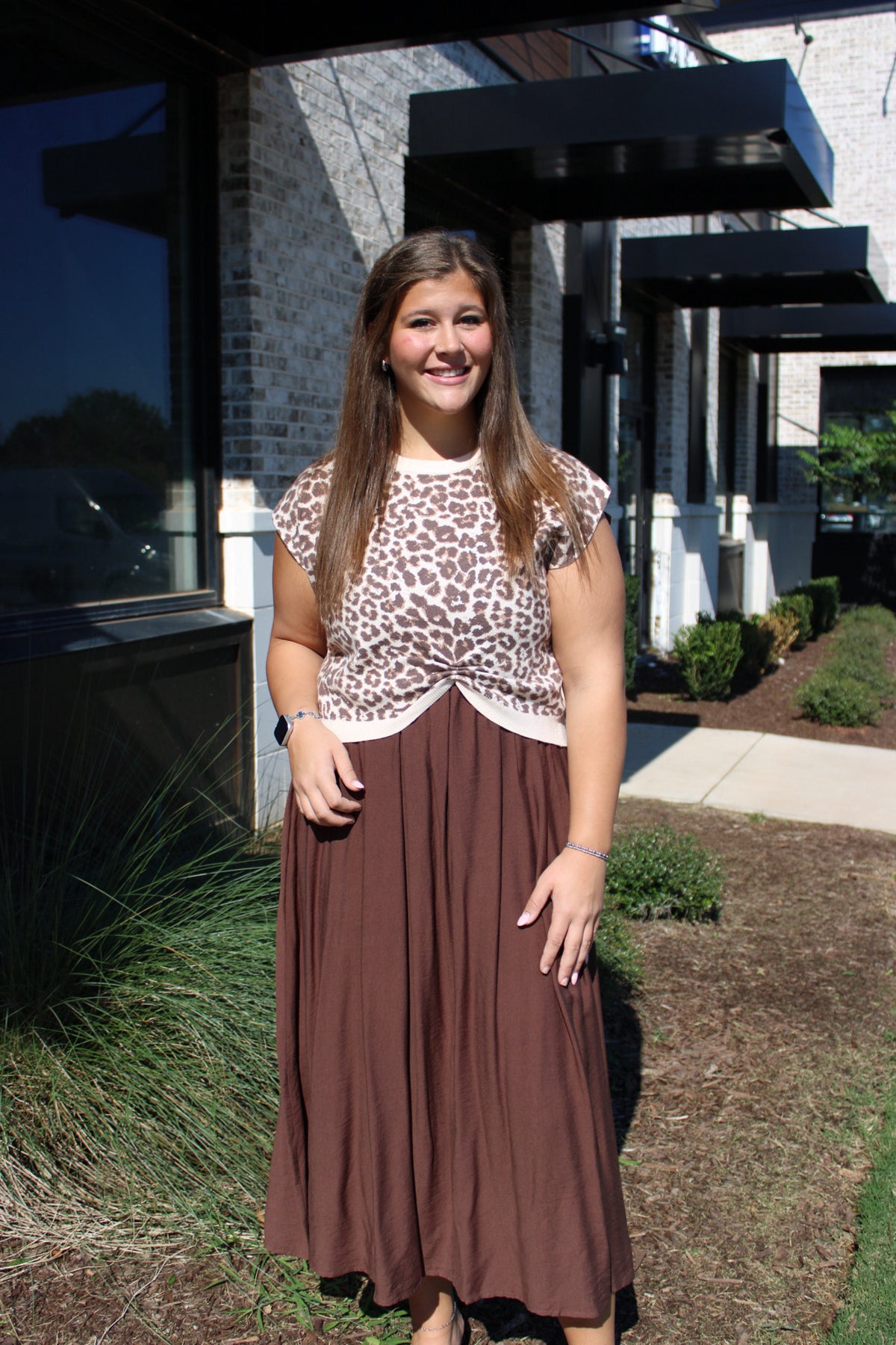 Cheetah 2 Piece Sweater Dress