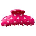 Girlie Girl Originals - LULU MAC HAIR CLIPS LM-HR-1001-Hot Pink/White Dot