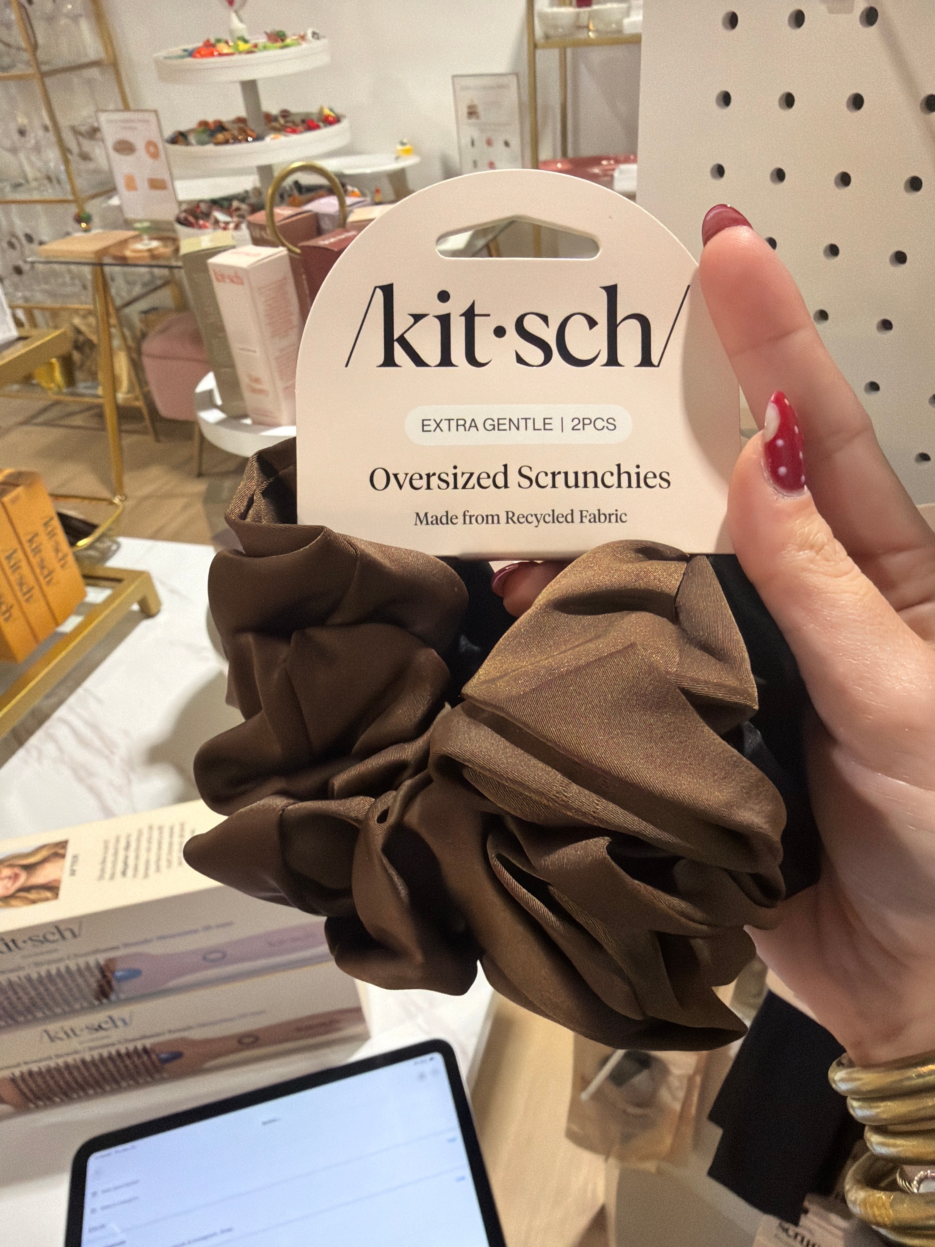 Black & Chocolate Oversized Scrunchies