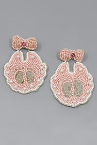 Baby Bib Pink Earrings