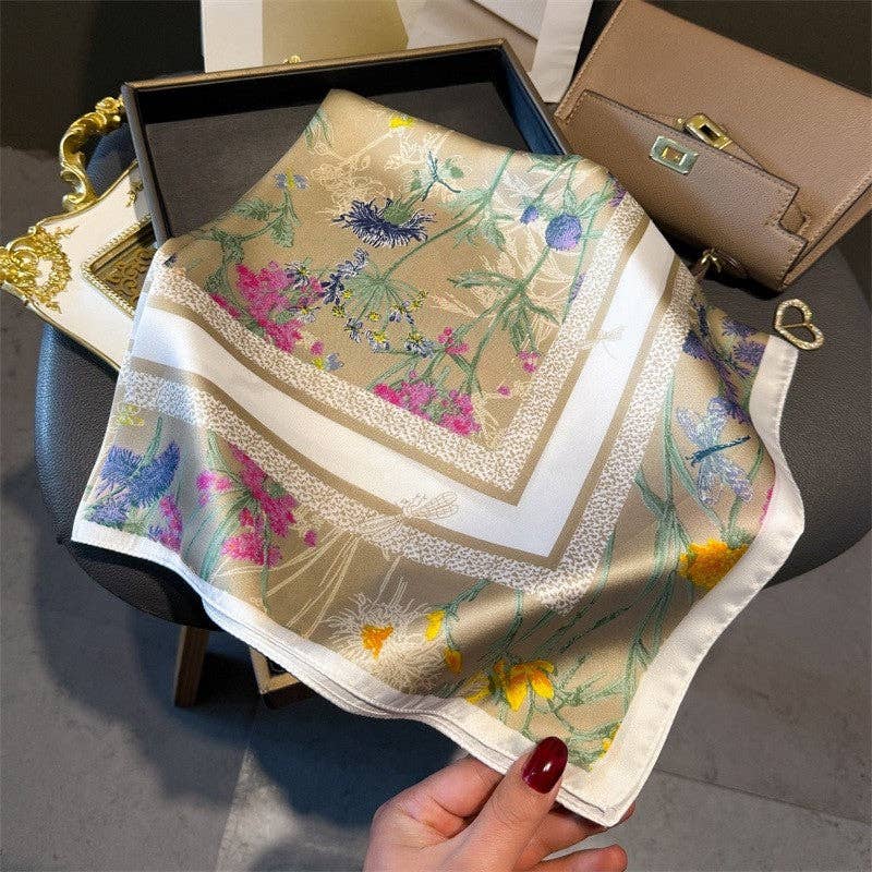 Sheer Trend - Fashion Print Square Scarf