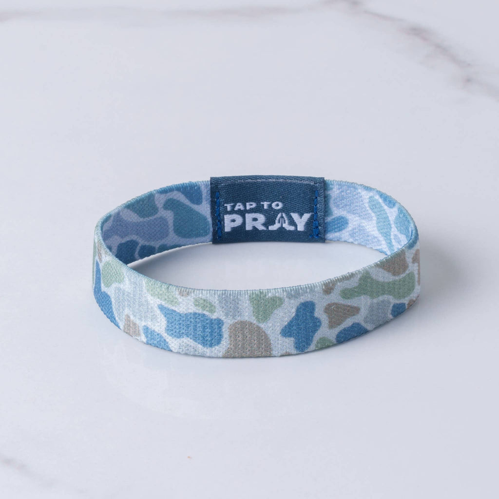 Versible - Tap To Pray™ Wristbands - River Rock Camo Moss & Slate