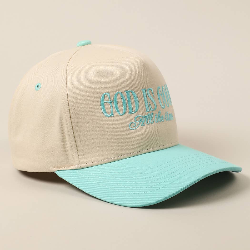 Fashion City - God Is Good All The Time Embroidery Trucker Hat