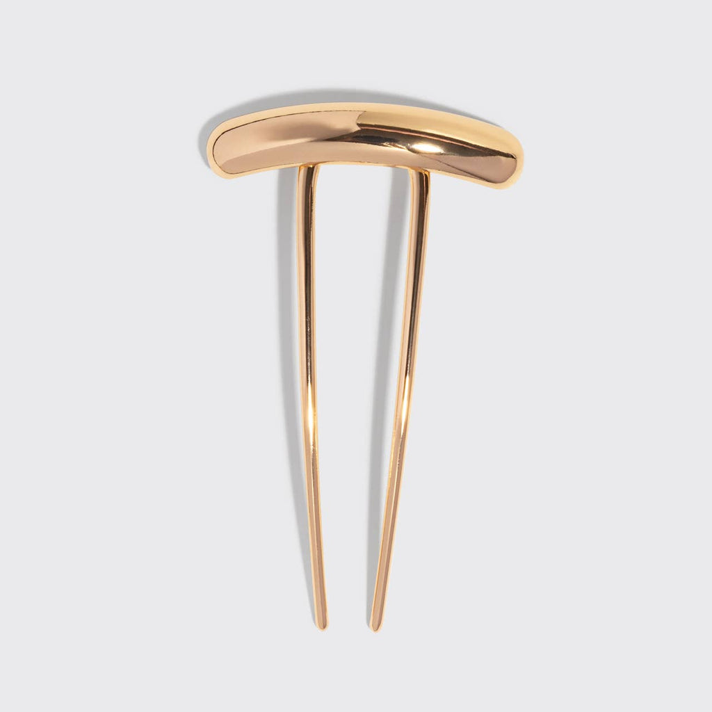 KITSCH - Mini Metal Barrette French Hair Pin - Gold